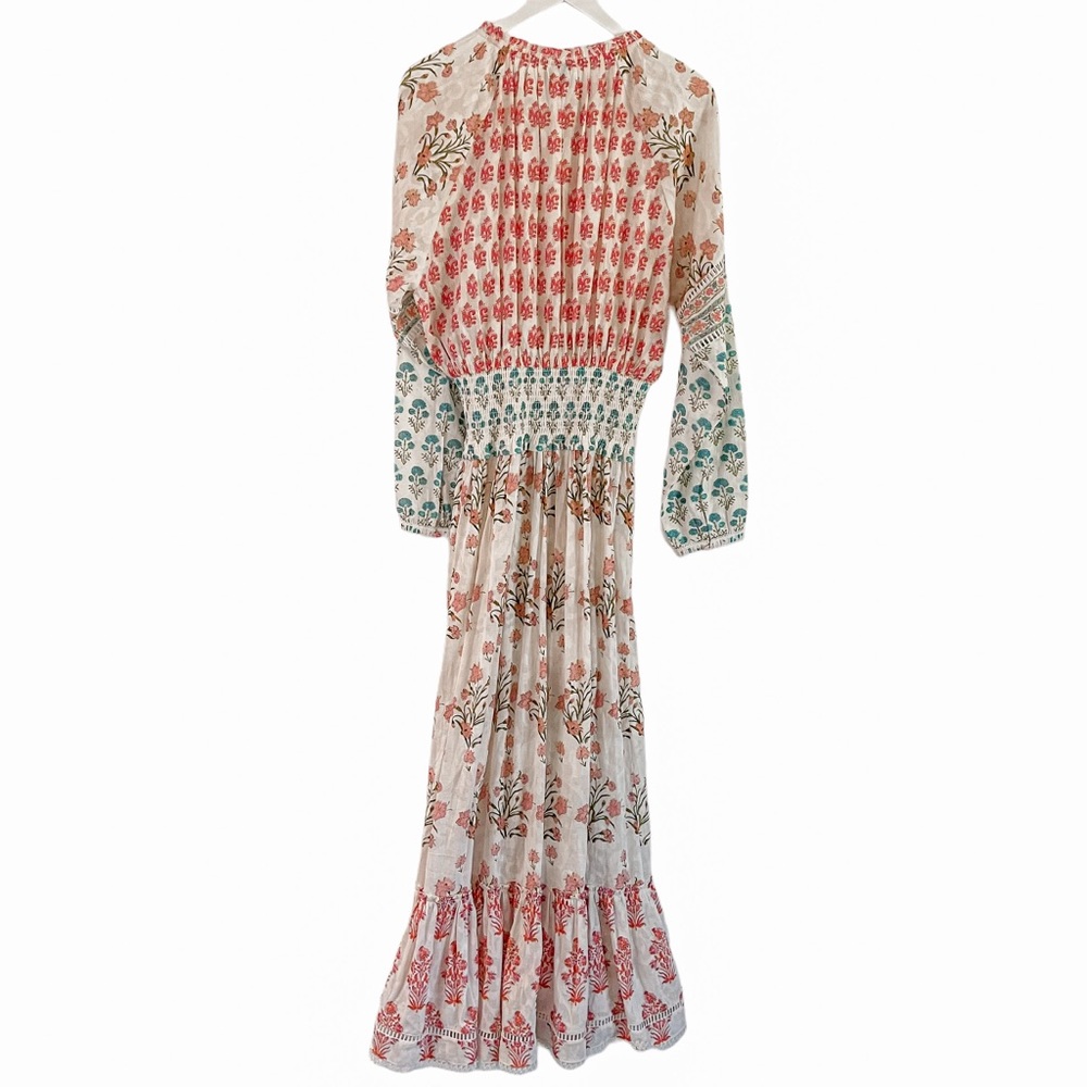 NWT Hemant & Nandita Brio Maxi Dress in White - Picture 6 of 9